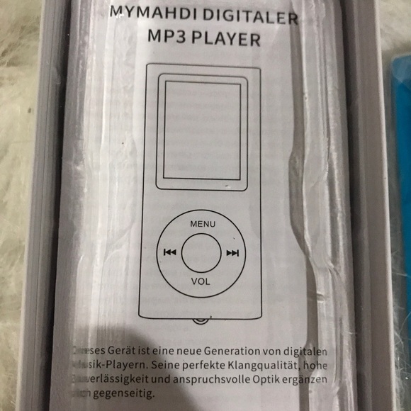 MYMAHDI DIGITAL MP3 Music Player Model M230, Input DC5V-1A Slim 3.5"x 2" Blue - Picture 6 of 12